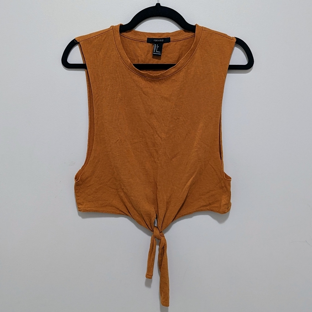 Tie front crop top